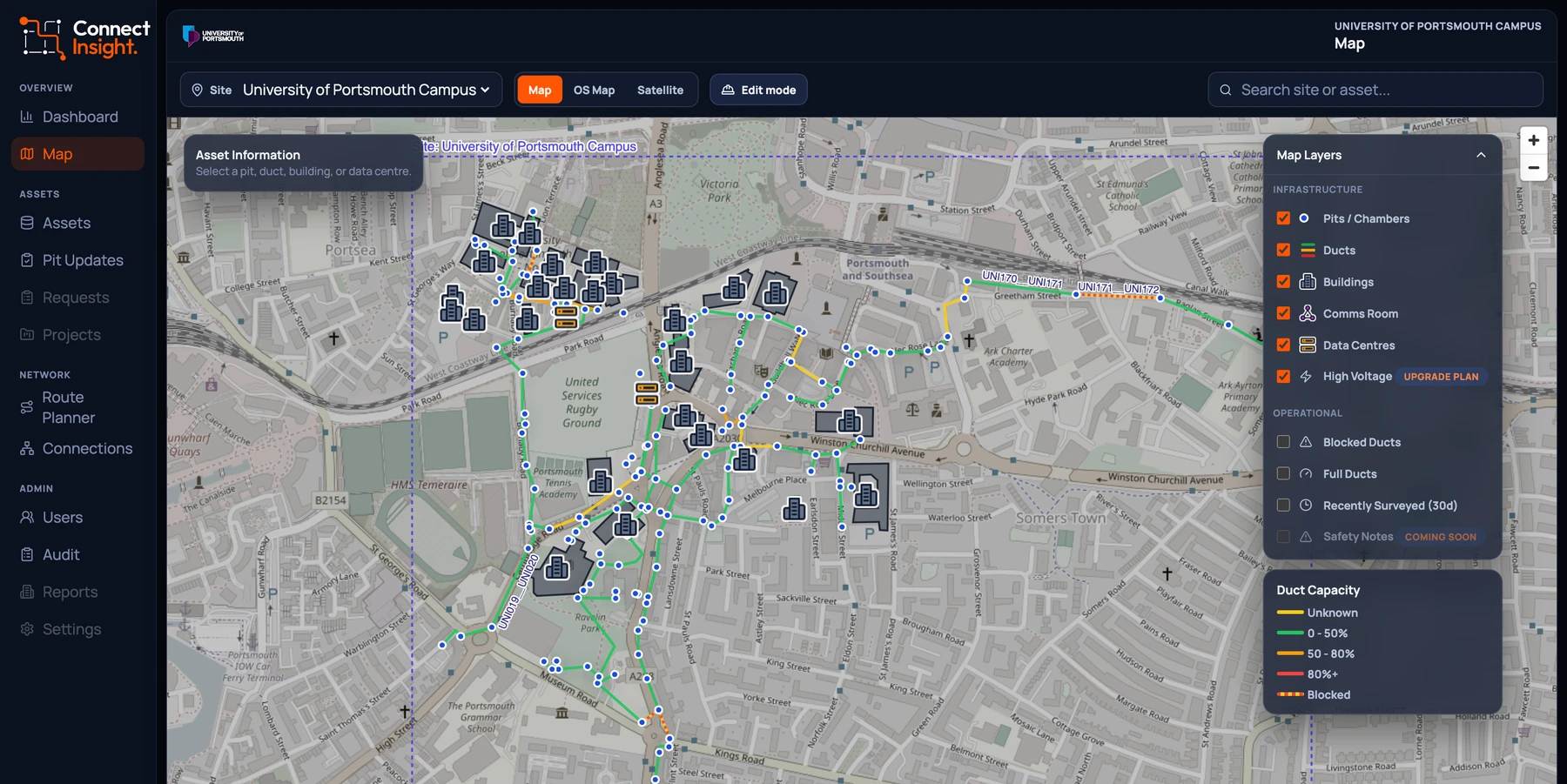 Connect Insight live map